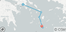  Athens to Santorini Island Hopping (Gap 18-22) - 6 destinations 