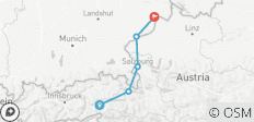  Tauern Cycle Path Sporty, Krimml - Passau - 5 destinations 