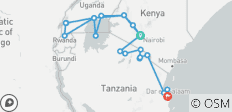 Kenia &amp; Tansania: Gorilla Trek - 28 Tage - 22 Destinationen 