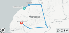  Marokko ontdekken – Van steden naar woestijnkampen (privé op maat) - 7 bestemmingen 