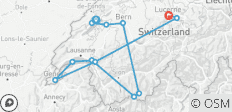  Suisse : Sentiers cachés et sommets majestueux (de Neuchâtel à Lucerne) - 12 destinations 