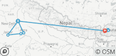  Triangle d\'or de l\'Inde avec le pays du dernier dragon - 13 destinations 