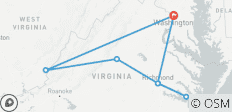  Historische Greenbrier met Washington D.C. &amp; Williamsburg (2024) - 7 bestemmingen 