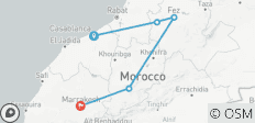  Premium Höhepunkte Marokkos - 5 Destinationen 