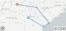  Georgia History Trail to Nashville - 5 destinations 