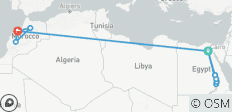  Lo más destacado de Egipto y Marruecos (personalizado privado) - 11 destinos 