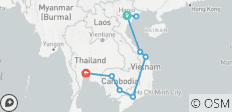  Vietnam&amp;Cambodja Heerlijkheid - 9 bestemmingen 