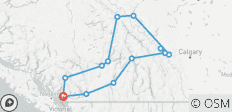 Privé-vakantie in de Rockies - vanuit Vancouver - 6 dagen - 13 bestemmingen 