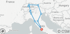  Italië &amp; Zwitserland - 12 bestemmingen 