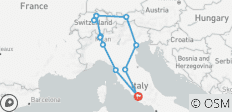  Italië en Zwitserland ROT - 12 bestemmingen 