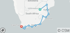  Kruger, Coast &amp; Cape - 14 destinations 