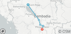  Croisière sur le Mékong de Siem Reap à Phnom Penh 3 jours - 5 destinations 