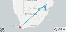  Luxury Kruger Park Safari &amp; Cape Town Coach/Bus Tour-with domestic flight - 12 destinations 