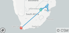  Luxuriöse Krügerpark-Safari &amp; Kapstadt Busreise mit Inlandsflug - 12 Destinationen 