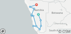  Roadtrip en Namibie : Canyonscape &amp; Safari Adventure - 13 destinations 