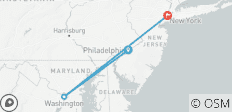  USA by Train: Big Apple, Philly Streets &amp; Capitol (von Philadelphia bis New York City) - 3 Destinationen 