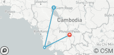  Kambodscha Bucketlist: Temple, Streetfood &amp; Island Adventure! - 3 Destinationen 