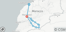  8-Tage Marokko Highlights, Touren von Casablanca nach Marrakesch über Wüstenabenteuer - 13 Destinationen 