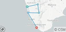  Circuit privé au Kerala de Cochin à Kovalam : Backwaters, collines et plages - 5 destinations 