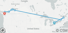 17 days Canada: highlights in the east and west - 11 destinations 