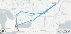  Est du Canada - Ontario et Québec - 10 destinations 