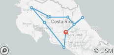  Costa Rica - Pacífico a Caribe ida y vuelta - 10 destinos 