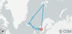  Eilandhoppen in en rond de Noordpool – de Faeröer, IJsland &amp; Spitsbergen – noordwaarts - 12 bestemmingen 