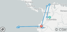  Volcanoes, Coffee and Giant Tortoises - 18 destinations 