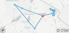  Kilimandscharo Besteigung über die Lemosho-Route und Tansania-Safari 12 Tage - 15 Destinationen 