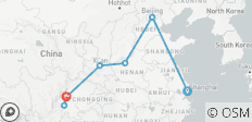  Shanghai to Chengdu Panda-monium - 11 days - 7 destinations 