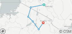  Descubre el mejor safari de 7 días por Tanzania y Kenia - El mejor safari empieza en Nairobi y acaba en Arusha (2025/2026) - 6 destinos 