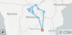  16 DAY - BOTSWANA OVERLAND TOUR / CAMPING - 13 destinations 