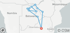  16 JOURS - CIRCUIT TERRESTRE AU BOTSWANA / HÉBERGEMENT - 12 destinations 