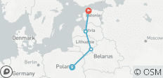  Amber Road From Warsaw To Baltic States - 4 destinations 