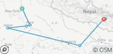  North India Tour with Nepal - 14 destinations 
