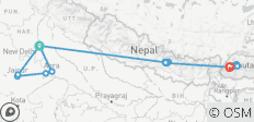  Rondreis door India, Nepal &amp; Bhutan – 3 landen in 15 dagen - 22 bestemmingen 