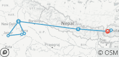  India Nepal Bhutan Tour (3 Countries in 15 Days) - 17 destinations 