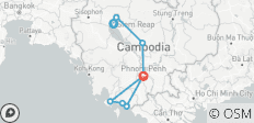  Spectaculair Cambodja – een fietsvakantie – 12 dagen - 11 bestemmingen 