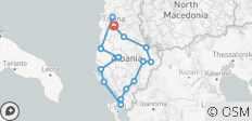  7 días Eco Circuito y Cultura Sureste y Oeste de Albania - 15 destinos 