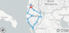  Amazing 7 days Eco and Cultural Tour South East and west of Albania - 15 destinations 