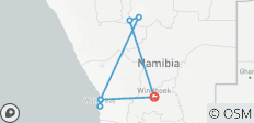  6 daagse Etosha en Skeleton Coast ervaring - 7 bestemmingen 