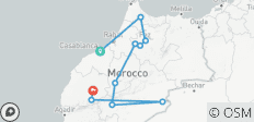  Geluxe: Marokko\'s noorden en zuiden: bergdorpjes en oude kashbas - 10 bestemmingen 