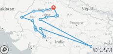  Luxury Private Rajasthan Tour Package - 16 destinations 