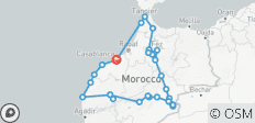  Discover Morocco : 17-Day Grand Tour from Casablanca. - 36 destinations 