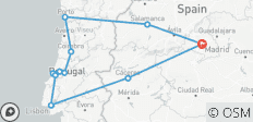  Schätze von Madrid &amp; Portugal Kleingruppenreise - 9 Tage - 11 Destinationen 