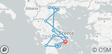  Athen, Olympia, Delfi, Meteora &amp; Thessaloniki - 10 Tage - 14 Destinationen 