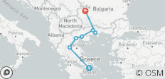  All About Greece from Athens to Sofia thru Delphi-Meteora-Thessaloniki-Drama &amp; Kavala - 7 destinations 