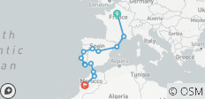  De Paris à Marrakech (13 destinations) - 13 destinations 