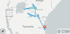  Kenia &amp; Tanzania - 16 bestemmingen 
