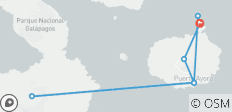  Circuit fantastique de 8 jours aux Galápagos (circuit privé) - 7 destinations 